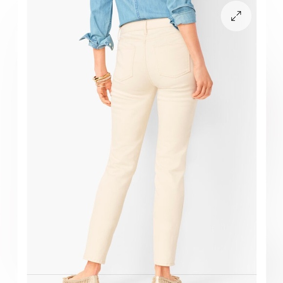Talbots Simply Flattering 5 Pocket Jeans in Natural - Picture 2 of 6
